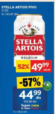 Stella Artois pivo