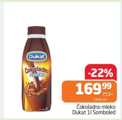 Čokoladno mleko Dukat 1l Somboled