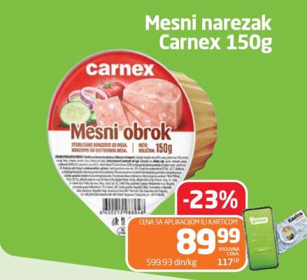 Mesni narezak Carnex, 150g