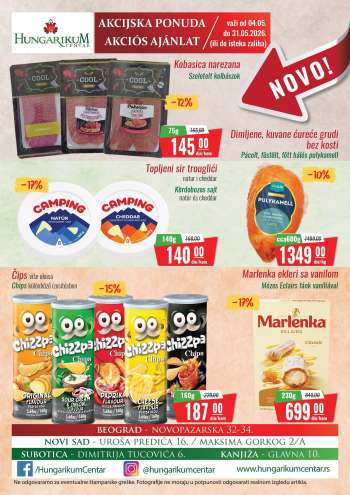 Hungarikum Centar katalog - 04.05.2026 - 31.05.2026.