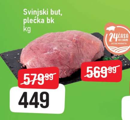 Svinjski but, plećka bk