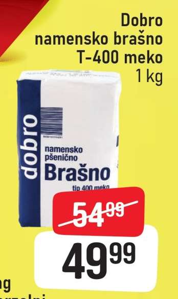 Dobro namensko brašno T-400 meko
