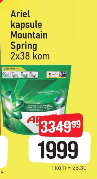 Ariel kapsule mountain spring 2x38 kom