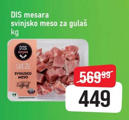 DIS mesara Svinjsko meso za gulaš