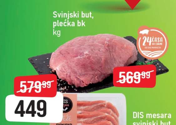 Svinjski but, plećka bk