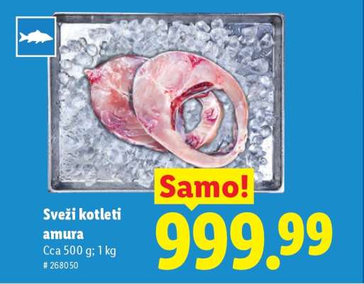 Sveži kotleti amura