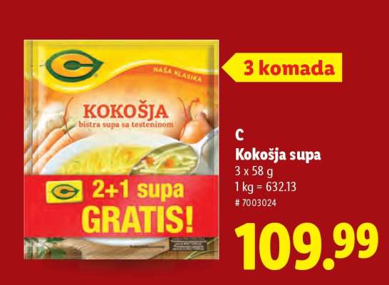 C Kokošja supa