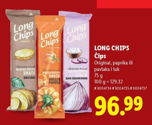 LONG CHIPS Čips