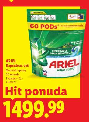 Ariel Kapsule za veš