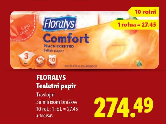 Floralys Toaletni papir