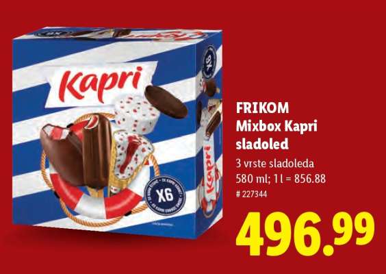 Frikom Mixbox Kapri sladoled
