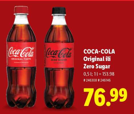 Coca-Cola Original ili Zero Sugar