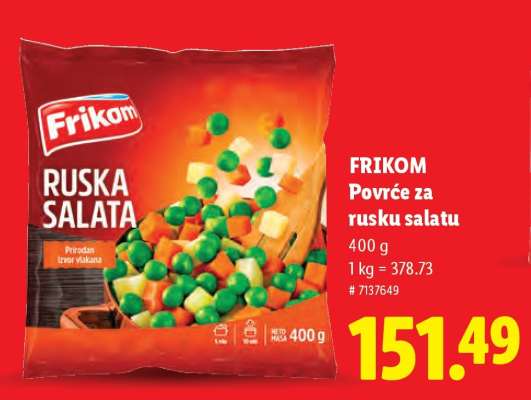 Frikom Povrće za rusku salatu