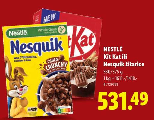 NESTLÉ Kit Kat ili Nesquik žitarice