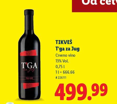 TIKVEŠ T'ga za Jug