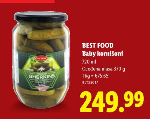 Best food Baby kornišoni