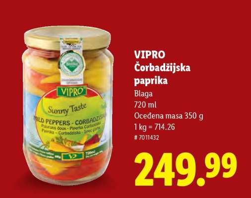 Vipro Čorbadžijska paprika