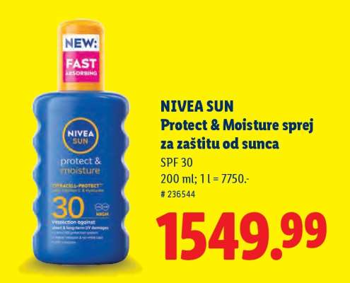 Nivea Sun Protect & Moisture sprej za zaštitu od sunca