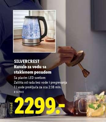 SILVERCREST Kuvalo za vodu sa staklenom posudom