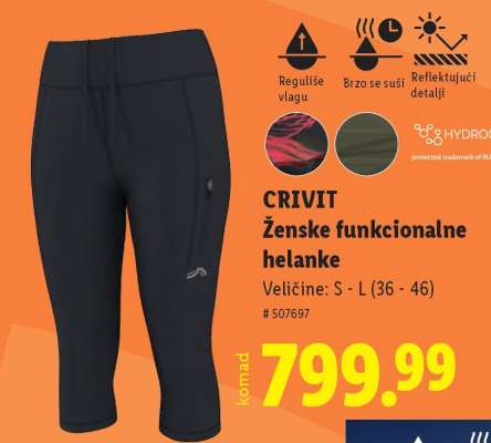 Crivit Ženske funkcionalne helanke