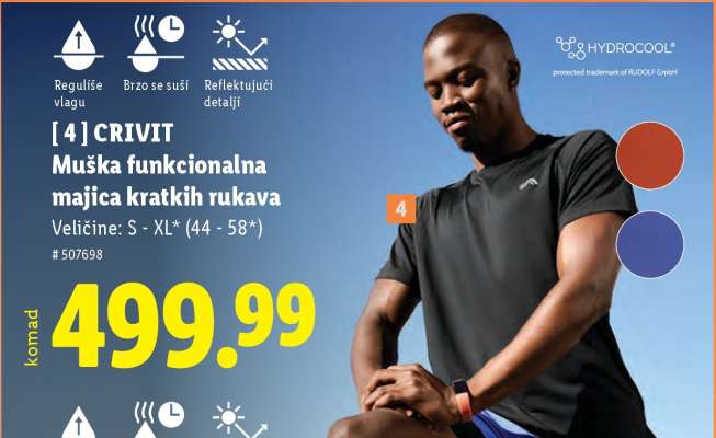 Muška funkcionalna majica kratkih rukava