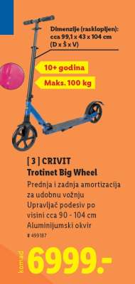 CRIVIT Trotinet Big Wheel