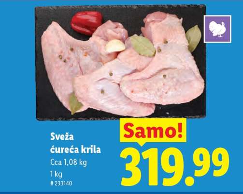 Sveža ćureća krila