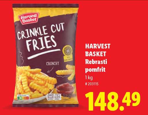 Harvest Basket Rebrasti pomfrit