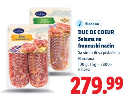 DUC DE COEUR Salama na francuski način