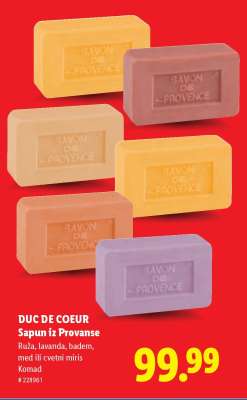 Duc de Coeur Sapun iz Provanse