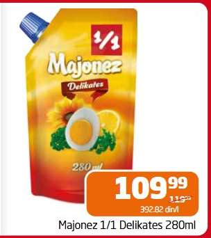 Majonez 1/1 Delikates 280ml