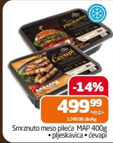Smrznuto meso pileća MAP 400g