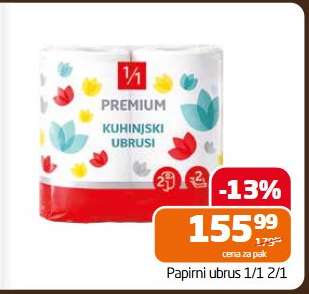 Papirni ubrus 1/1 2/1