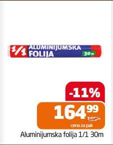 Aluminijumska folija 1/1 30m