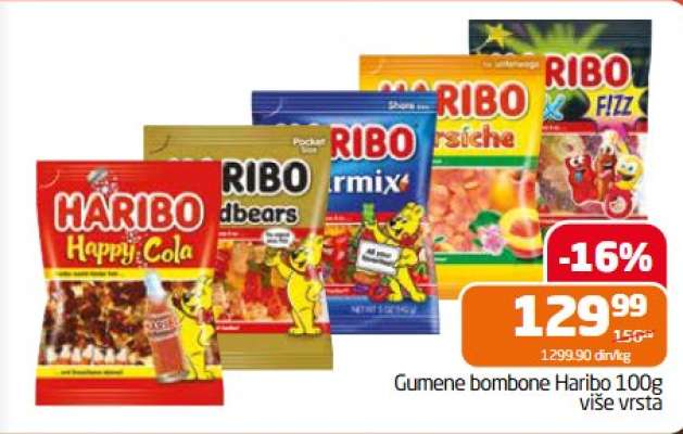 Gumene bombone Haribo 100g
