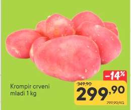 Krompir crveni mladi 1 kg