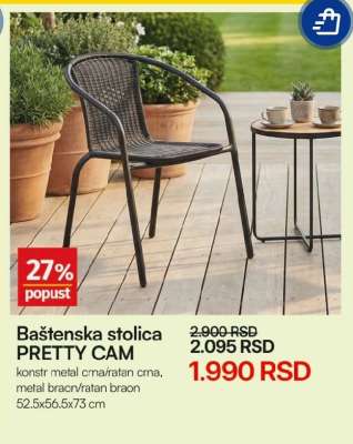 Baštenska stolica PRETTY CAM