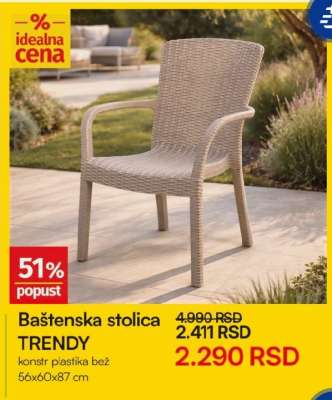 Baštenska stolica TRENDY