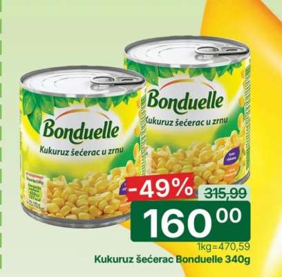 Kukuruz šećerac Bonduelle 340g