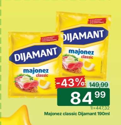 Majonez Classic Dijamant 190ml