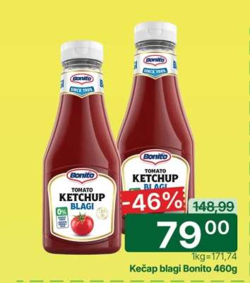 Kečap blagi Bonito 460g