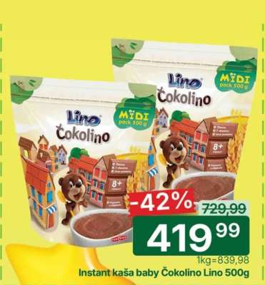 Instant kaša baby Čokolino Lino 500g