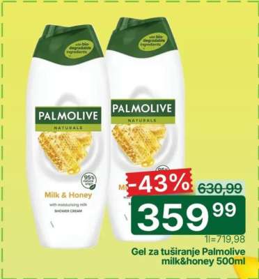 Gel za tuširanje Palmolive milk&honey 500ml