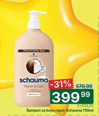 Šampon za kosu repair Schauma 750ml