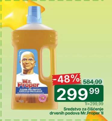 Sredstvo za čišćenje drvenih podova Mr.Proper 1l