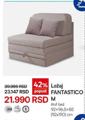 Ležaj FANTASTICO M