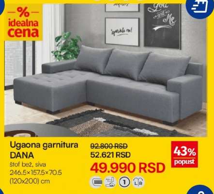 Ugaona garnitura DANA