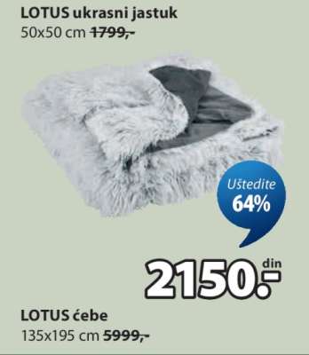 LOTUS UKRASNI JASTUK