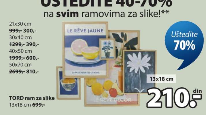 TORD RAM ZA SLIKE