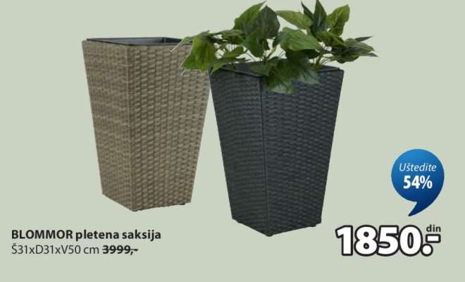 BLOMMOR PLETENA SAKSIJA